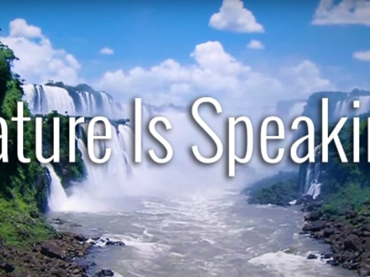Nature is speaking. Nature speaking.