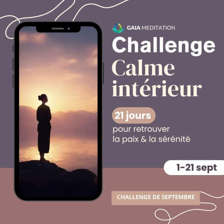 Challenge de septembre - Calme intérieur - Retrouver le calme et la sérénité